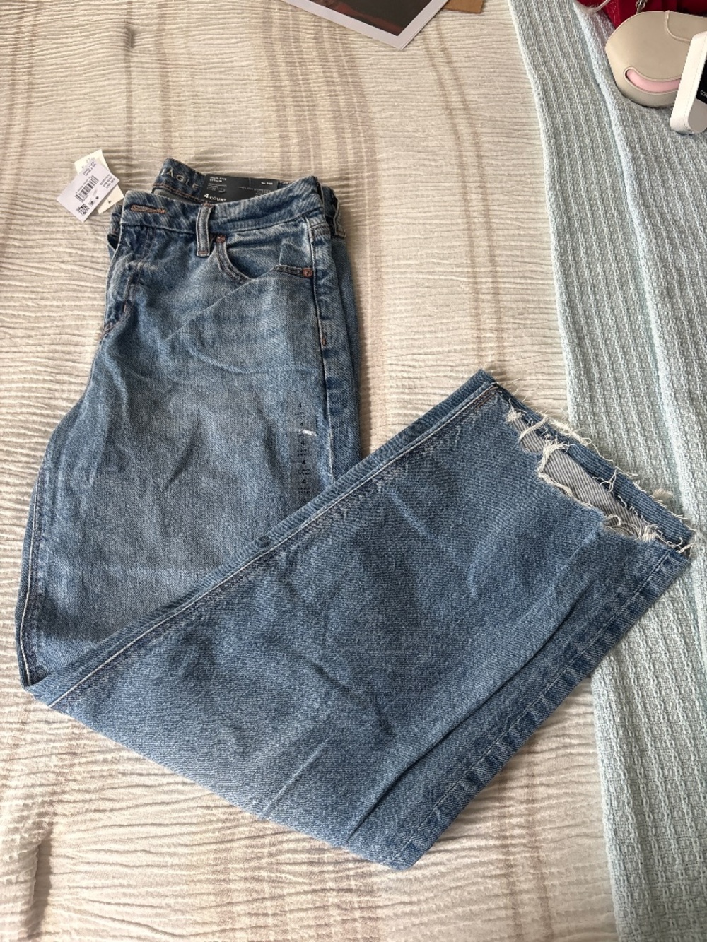 AE curvy stovepipe jeans